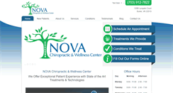 Desktop Screenshot of novachirowellness.com