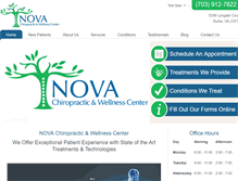 Tablet Screenshot of novachirowellness.com